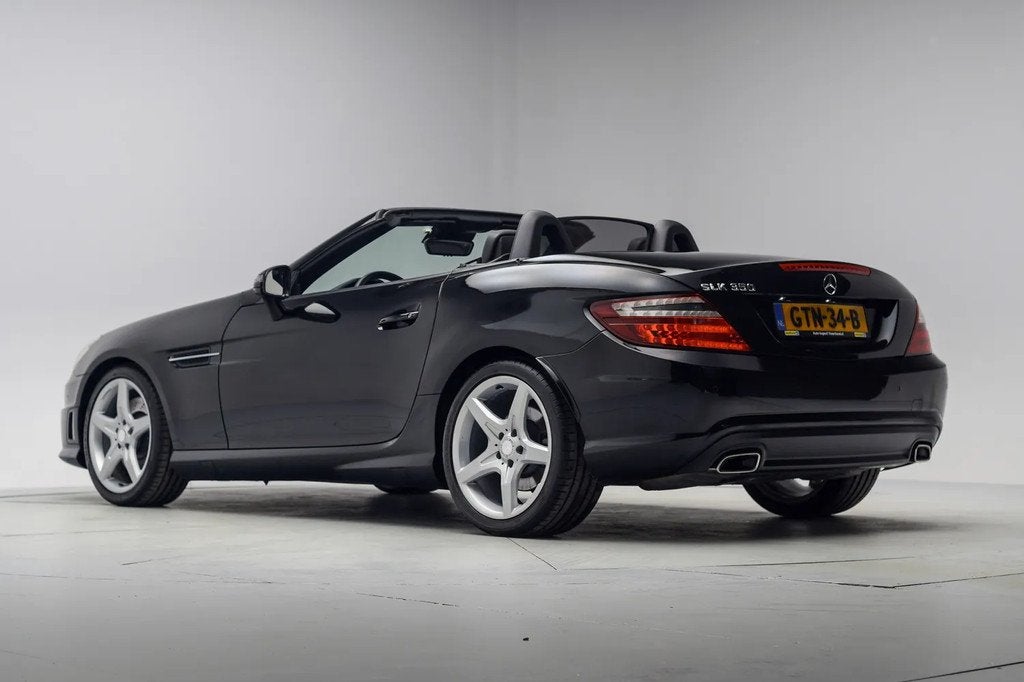 Mercedes-Benz SLK 350 AMG Line Aut. [ Leder Airscarf Navi ], Auto's, Mercedes-Benz, Automaat, Achterwielaandrijving, Cabriolet