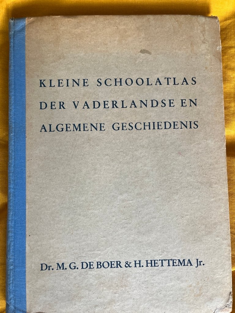 Oude schoolatlas, Gelezen, Ophalen of Verzenden, Landkaart, 1800 tot 2000