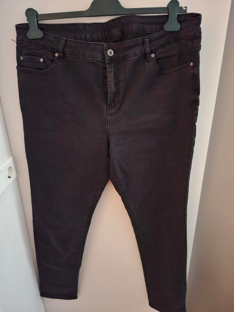 zwarte Norah stretch broek in mt 48, Kleding | Dames, Ophalen of Verzenden, Zo goed als nieuw, Zwart