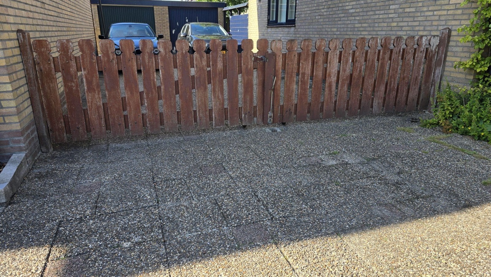 Houten poort / hek, Tuin en Terras, Ophalen, Gebruikt, Hout, Tuinhek
