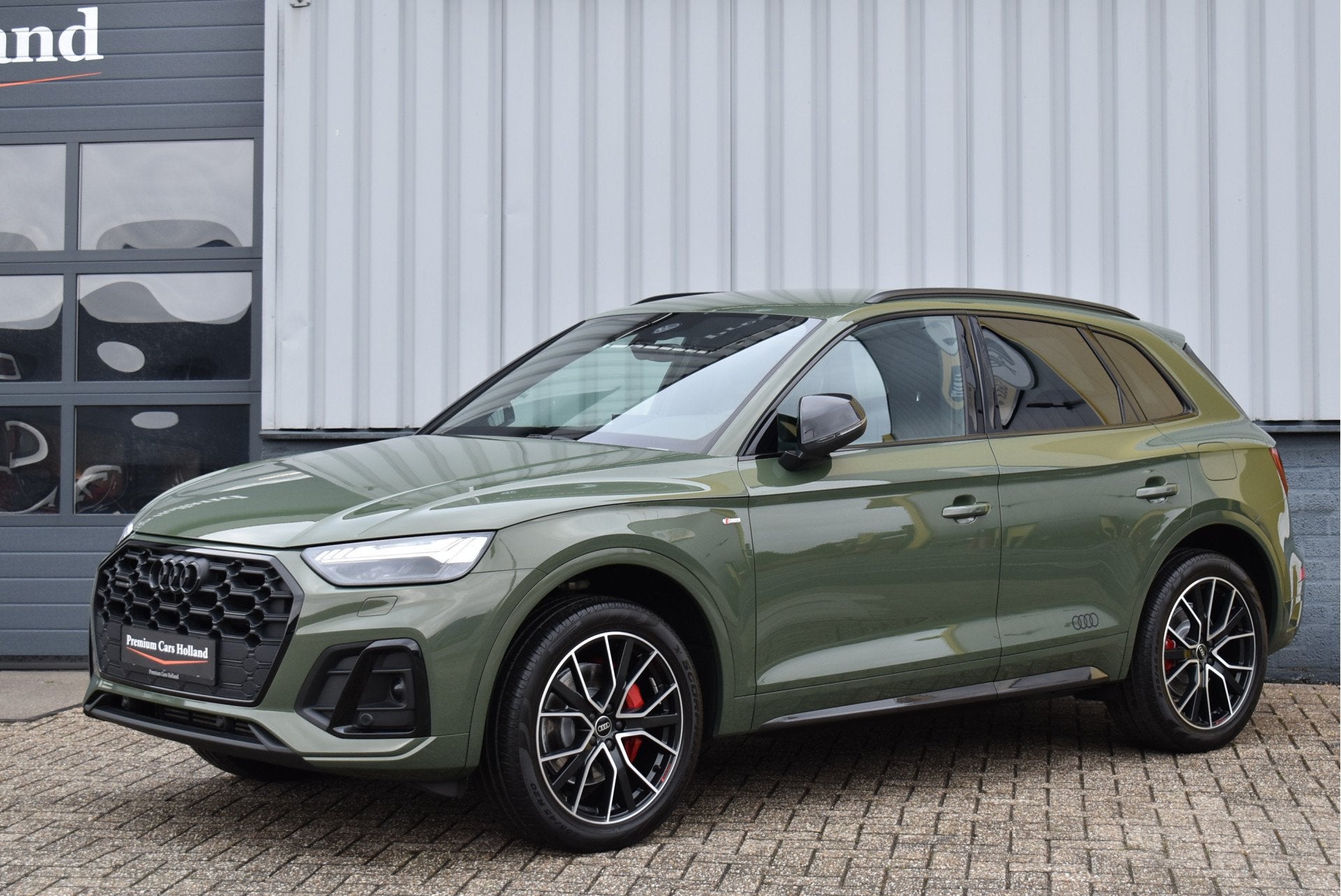 Audi Q5 50 TFSI e S-Line 299 Pk Black Optik Matrix Leder Nav, Auto's, Audi, Automaat, Gebruikt, Euro 6, 4 cilinders