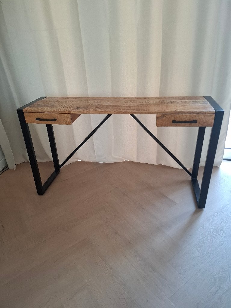 Bureau, Ophalen, Zwart, Gebruikt, Hout