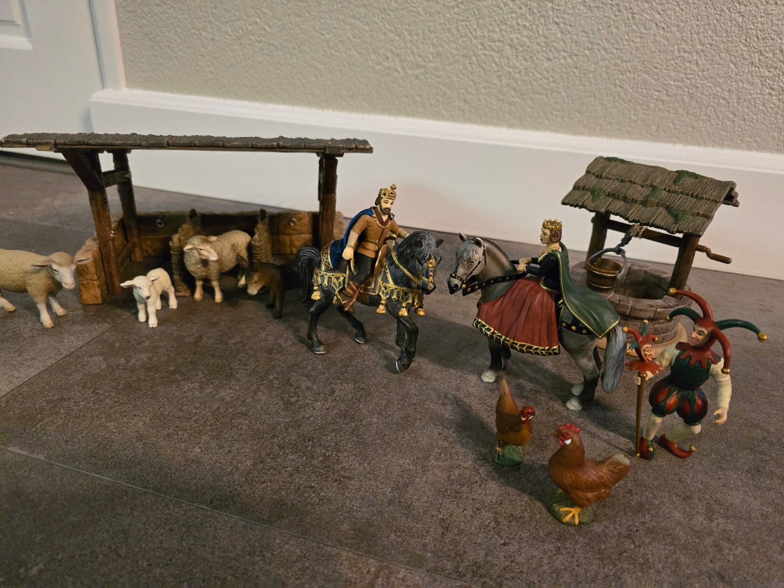 schleich paarden ridders, Ophalen of Verzenden, Zo goed als nieuw, Paard, Beeldje of Figuurtje
