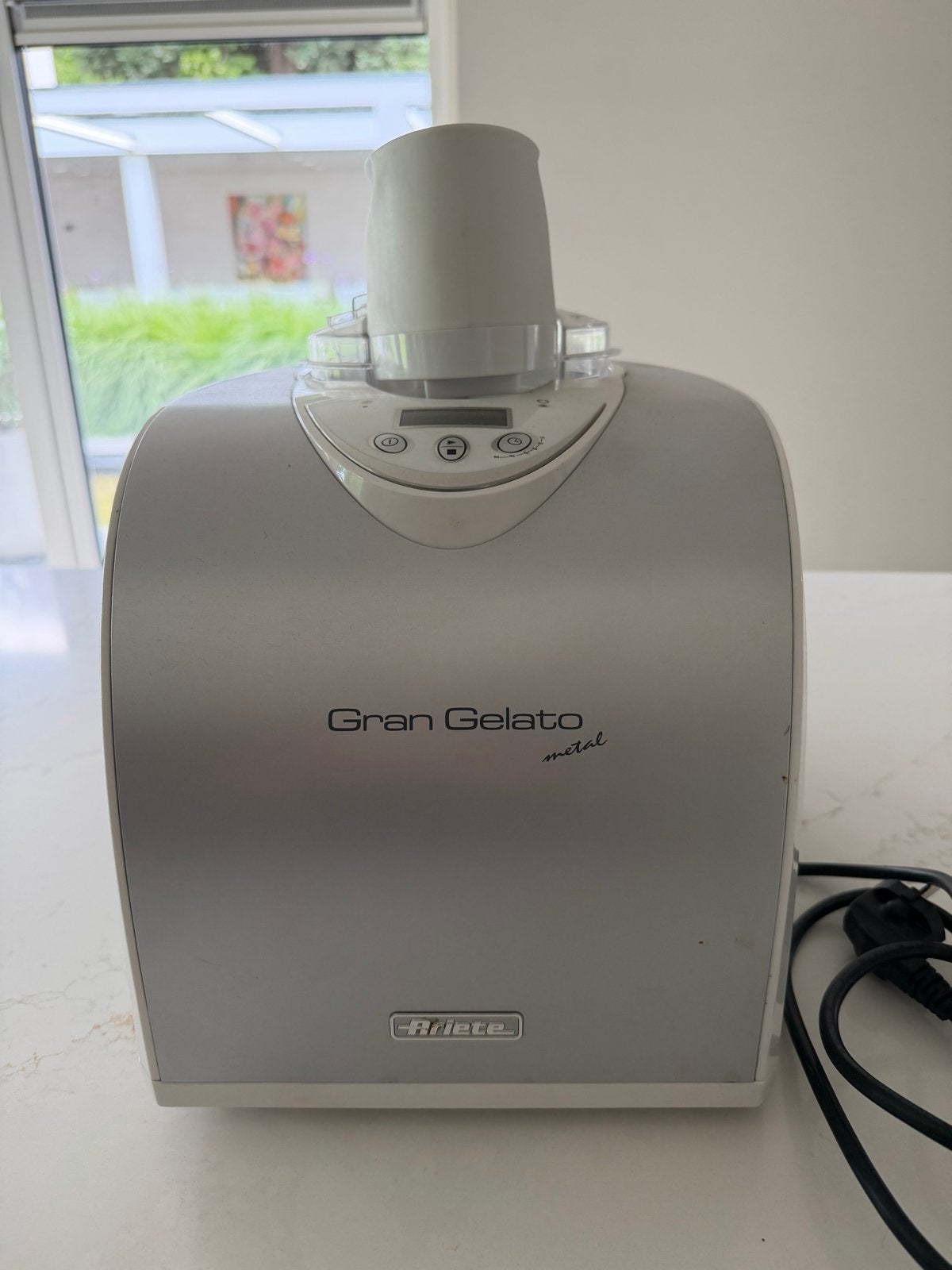 Ariete Gran Gelato Metal IJsmachine - Zilver, Ophalen, Gebruikt