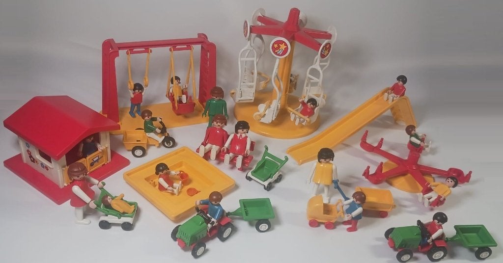 Vintage Playmobil Speeltuin set 1981 - 36 delig, Complete set, Overige typen, Ophalen of Verzenden, Zo goed als nieuw