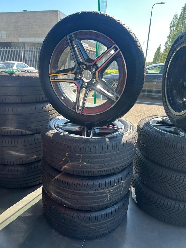 Originele Mercedes-Benz GLA 19 INCH AMG, Ophalen, 18 inch, Gebruikt, Banden en Velgen