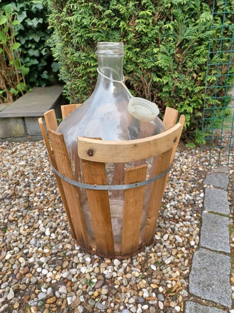Grote gistfles met dop - brocante, Ophalen