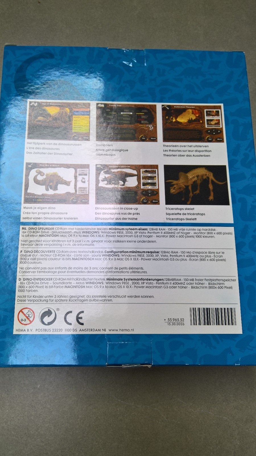 Dino Speurder CD-Rom (NL/FR/DE) - HEMA, Ophalen of Verzenden, Nieuw