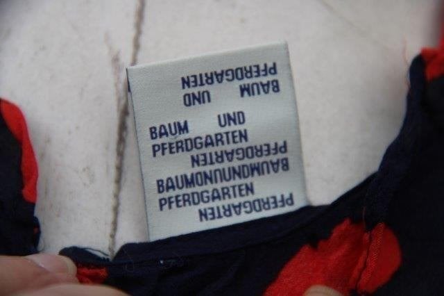 Tuniek donkerblauw/ rood Baum und Pferdgarten mt 40 trans. O, Maat 38/40 (M), Baum und Pferdgarten, Ophalen of Verzenden, Zo goed als nieuw