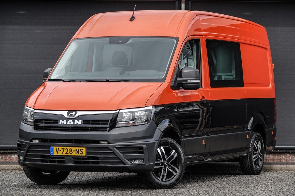 MAN TGE 35 | 177Pk Aut. 3.180 | L3H3 | Dubbel Cabine | 5-Per, Auto's, Bestelauto's, Stof, Gebruikt, 4 cilinders, MAN