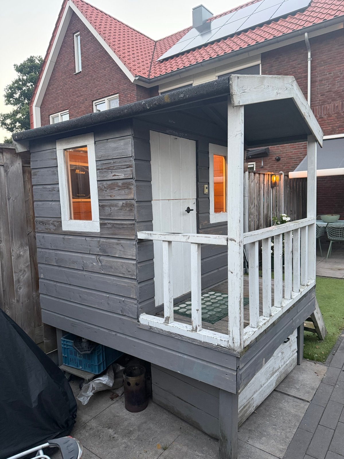 Leuk speelhuisje voor kinderen met opbergbak, Ophalen, Gebruikt, Hout