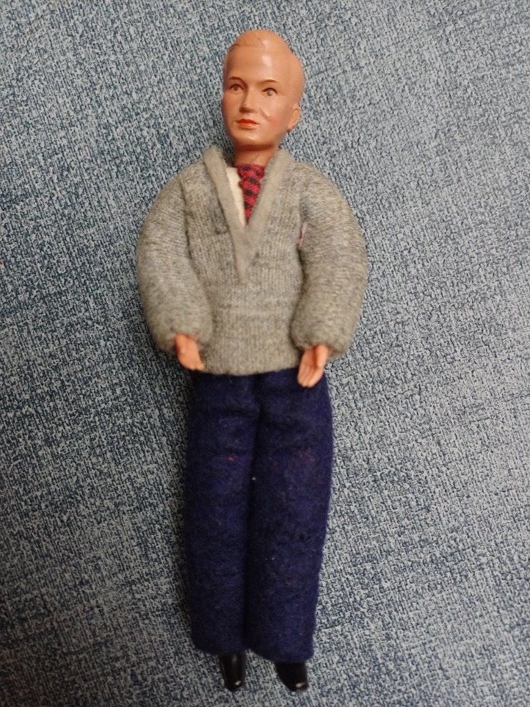 Caco popje man 14 cm, Gebruikt, -, -, Ophalen of Verzenden