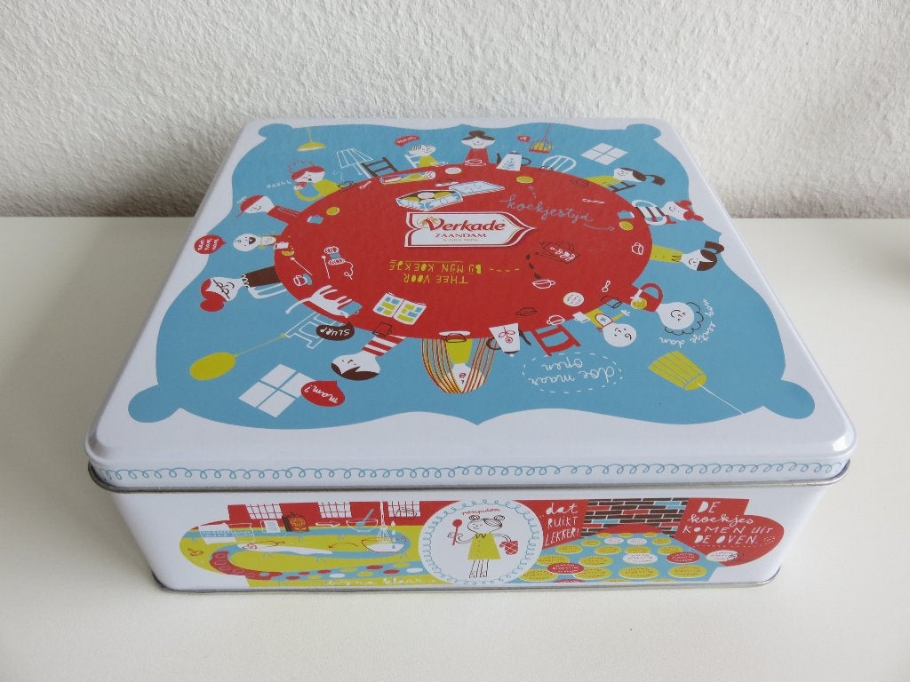 Verkade Koekjestijd koekblik, koektrommel nieuw, Ophalen of Verzenden, Nieuw, Koek(jes), Verkade