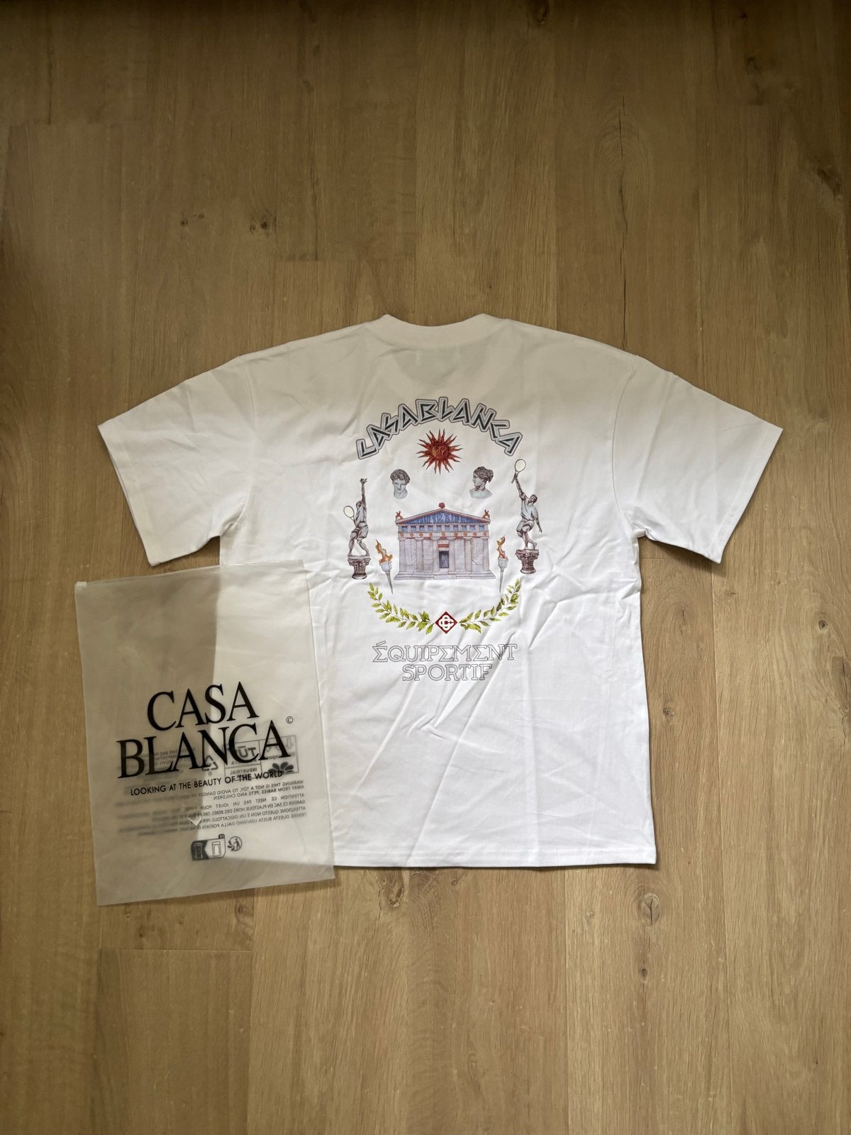 Casablanca Tennis Club T-shirt - Nieuw met labels, Ophalen of Verzenden, Nieuw, Maat 48/50 (M), Wit