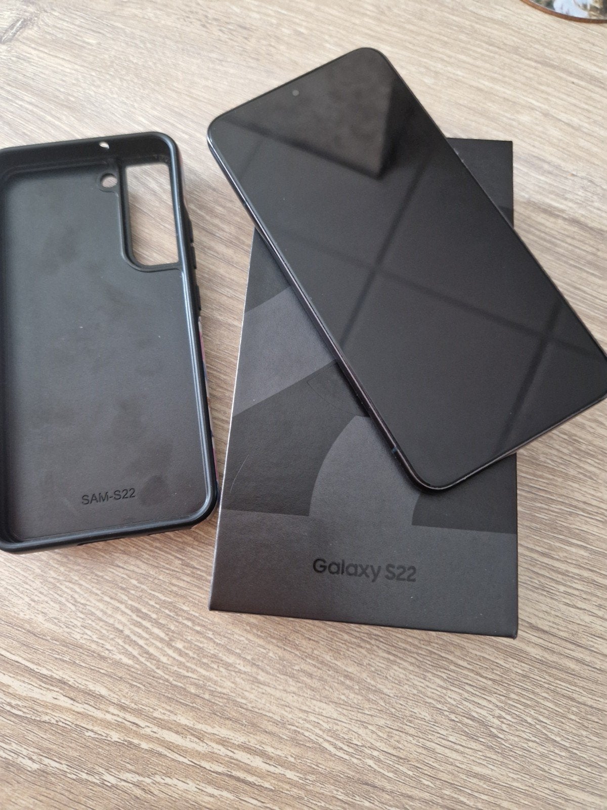 Samsung Galaxy S22 128GB Zwart met hoesje, Ophalen of Verzenden