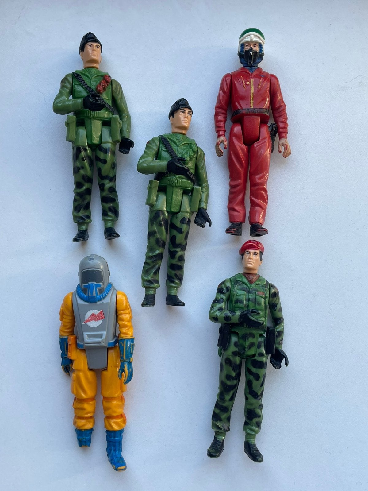 Palitoy Action Force actiefiguren set 5x, Ophalen of Verzenden, Gebruikt