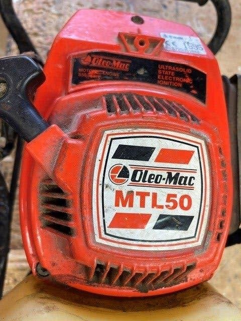 Motor Grondboor, Tuin en Terras, Hand-tuingereedschap, Ophalen, Gebruikt, Grondboor, Oleo Mac MT50