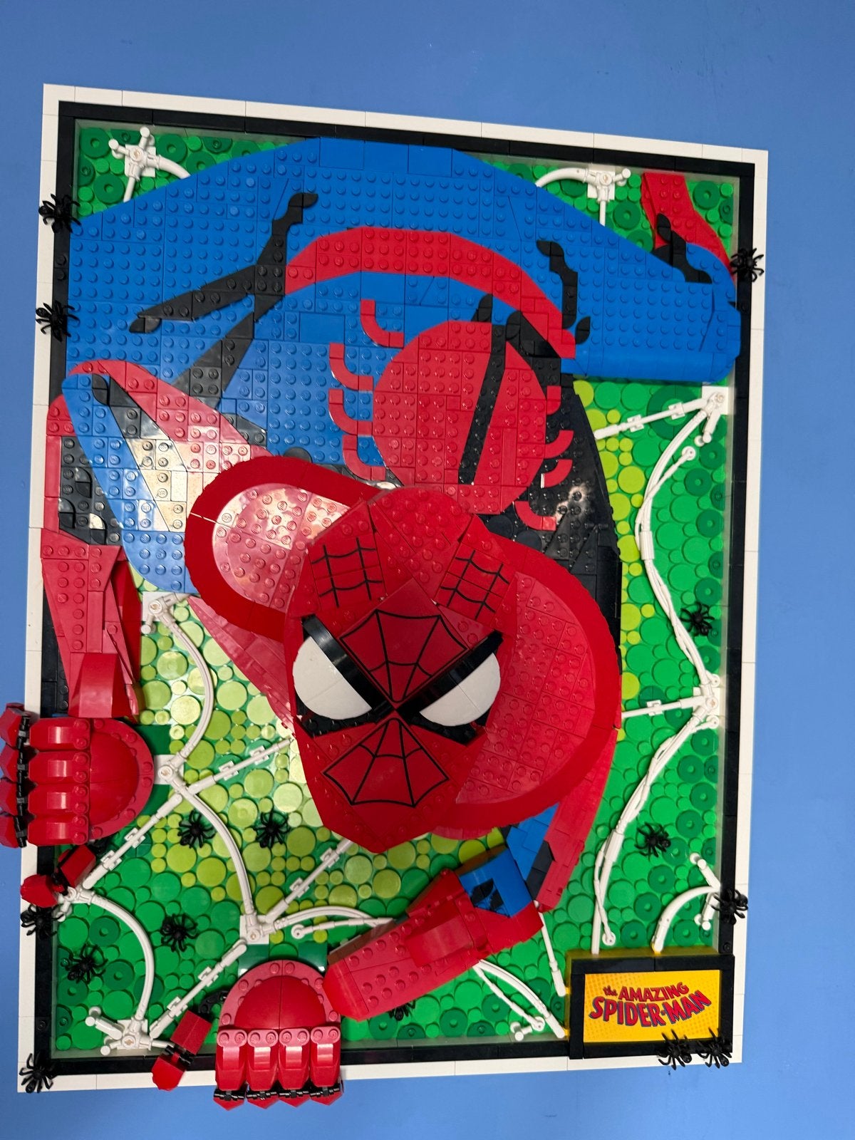Uniek 3D Lego Spiderman Schilderij - Zo goed als nieuw, Ophalen, Zo goed als nieuw