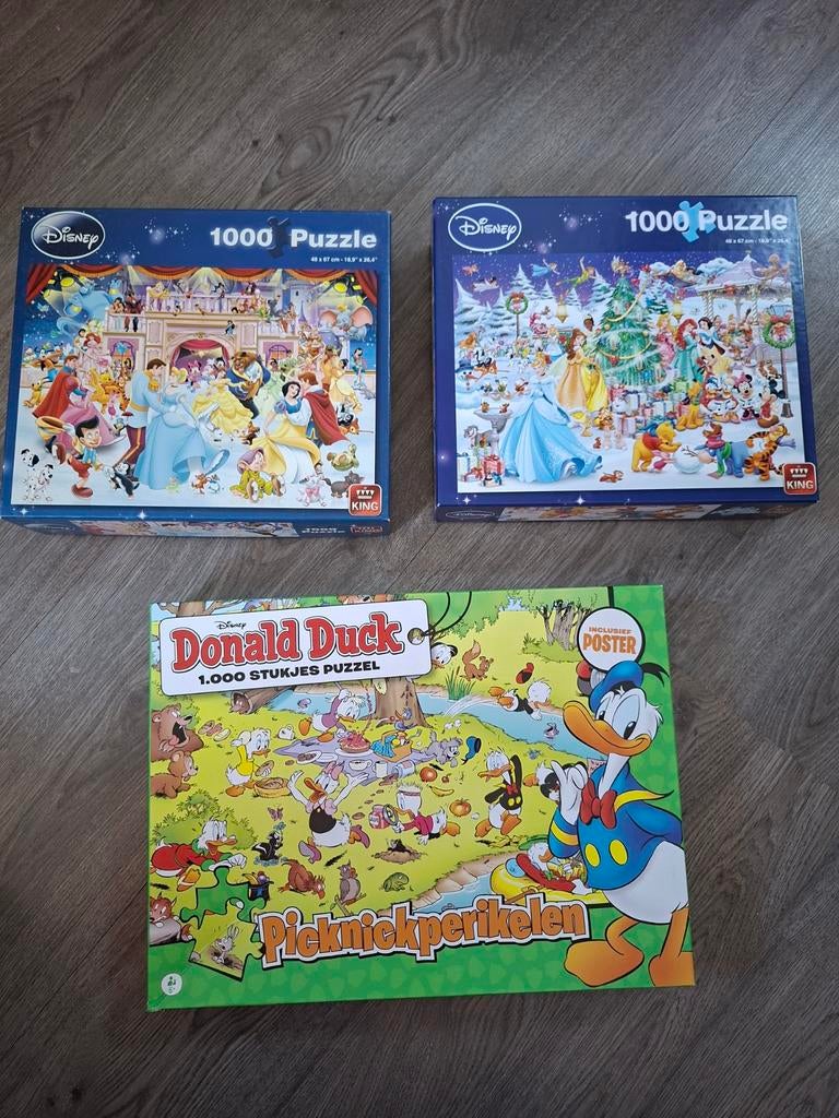 Disney en Donald Duck puzzel, Ophalen, 500 t/m 1500 stukjes, Zo goed als nieuw