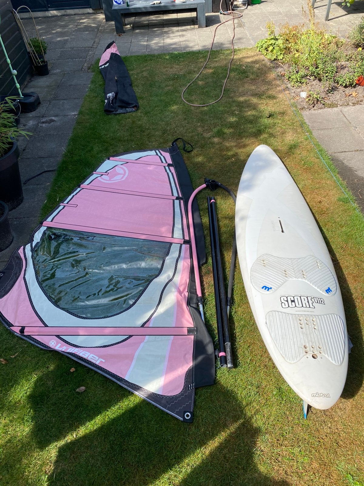 Windsurfset, Ophalen, Minder dan 3.5 m², Zo goed als nieuw, Complete set