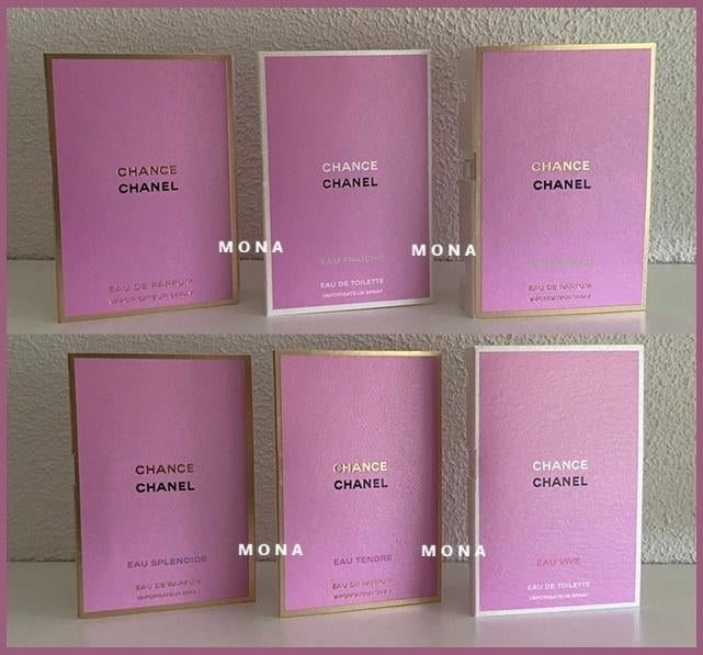 Chance set 6 parfum samples proefjes testers monsters, Verzenden, Nieuw