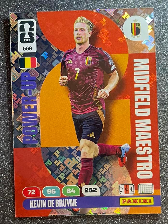 Panini Fifa WORLD CUP ‘26 MIDFIELD MAESTRO DE BRUYNE BELGIUM, Verzenden, Zo goed als nieuw, Plaatje