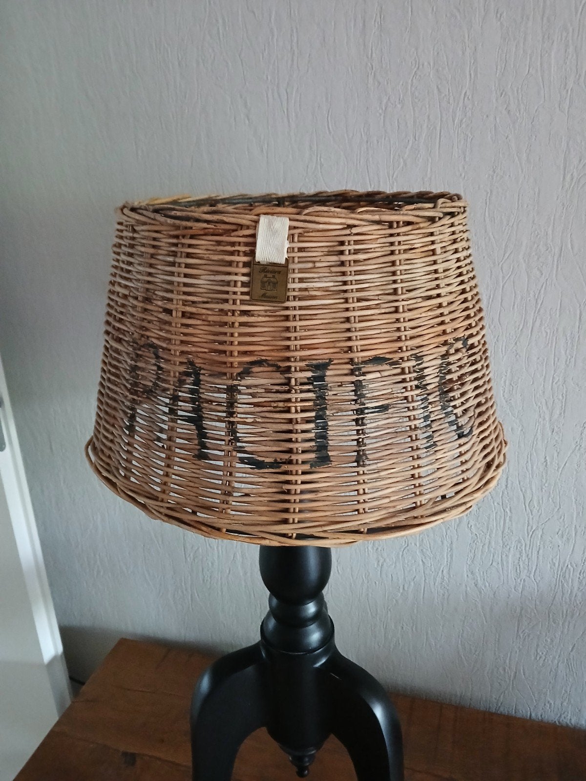 In nette staat 3x riviera maison lampen kappen, Huis en Inrichting, Ophalen, Zo goed als nieuw, Bruin, Hout