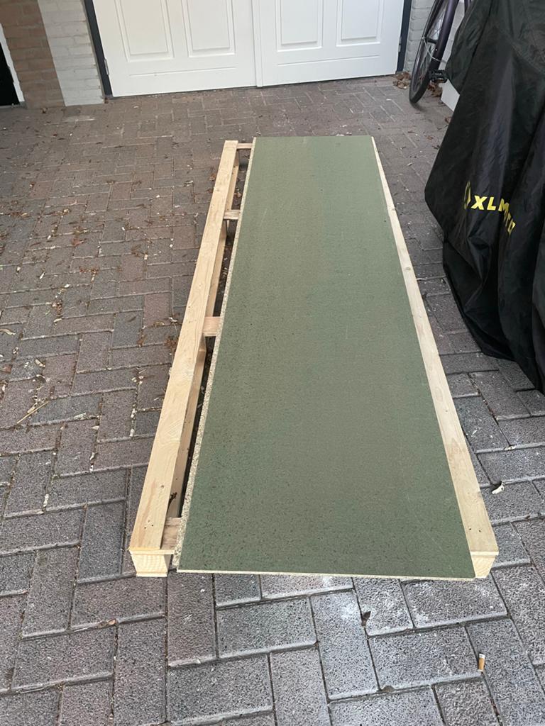 Waterwerende spaanplaat V313 244x31 cm dakplaat, Doe-het-zelf en Verbouw, Platen en Panelen, Ophalen, Nieuw, Overige materialen