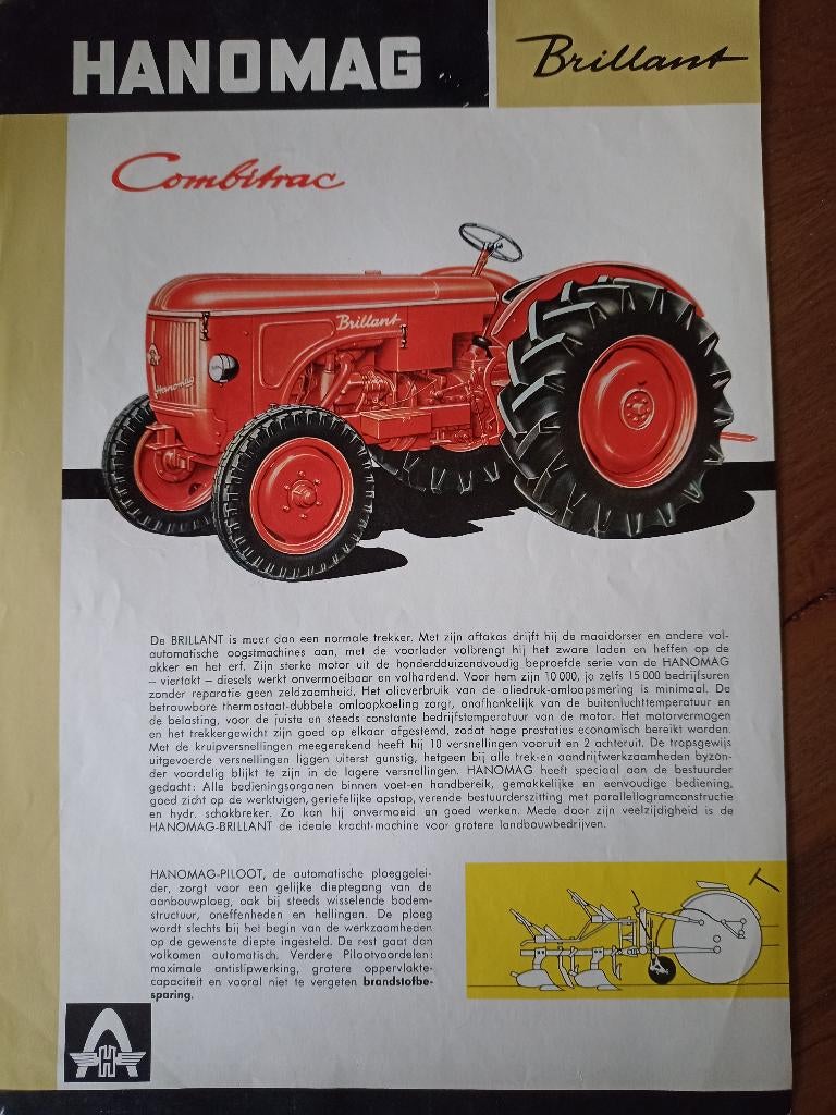 Hanomag Brillant folder, Ophalen of Verzenden, Gebruikt