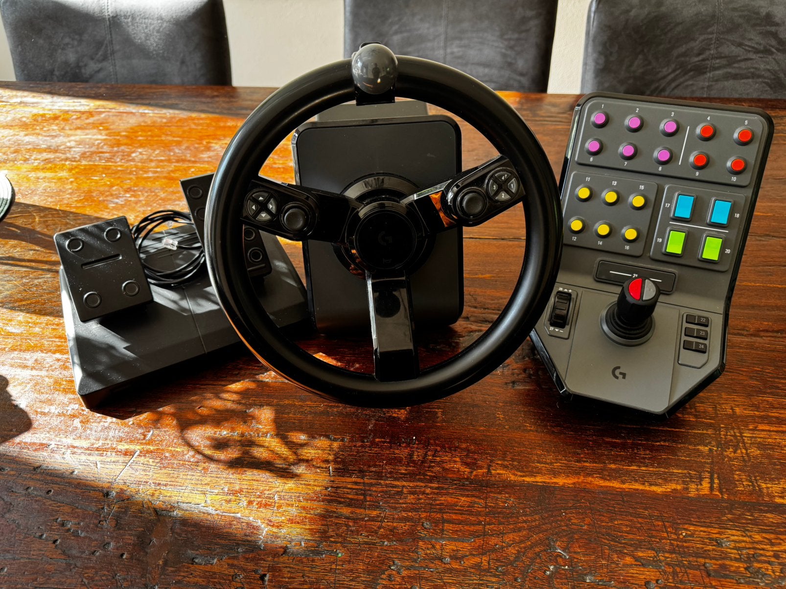 De Logitech G Saitek Tractor Farming Simulator stuur, Ophalen of Verzenden, Zo goed als nieuw