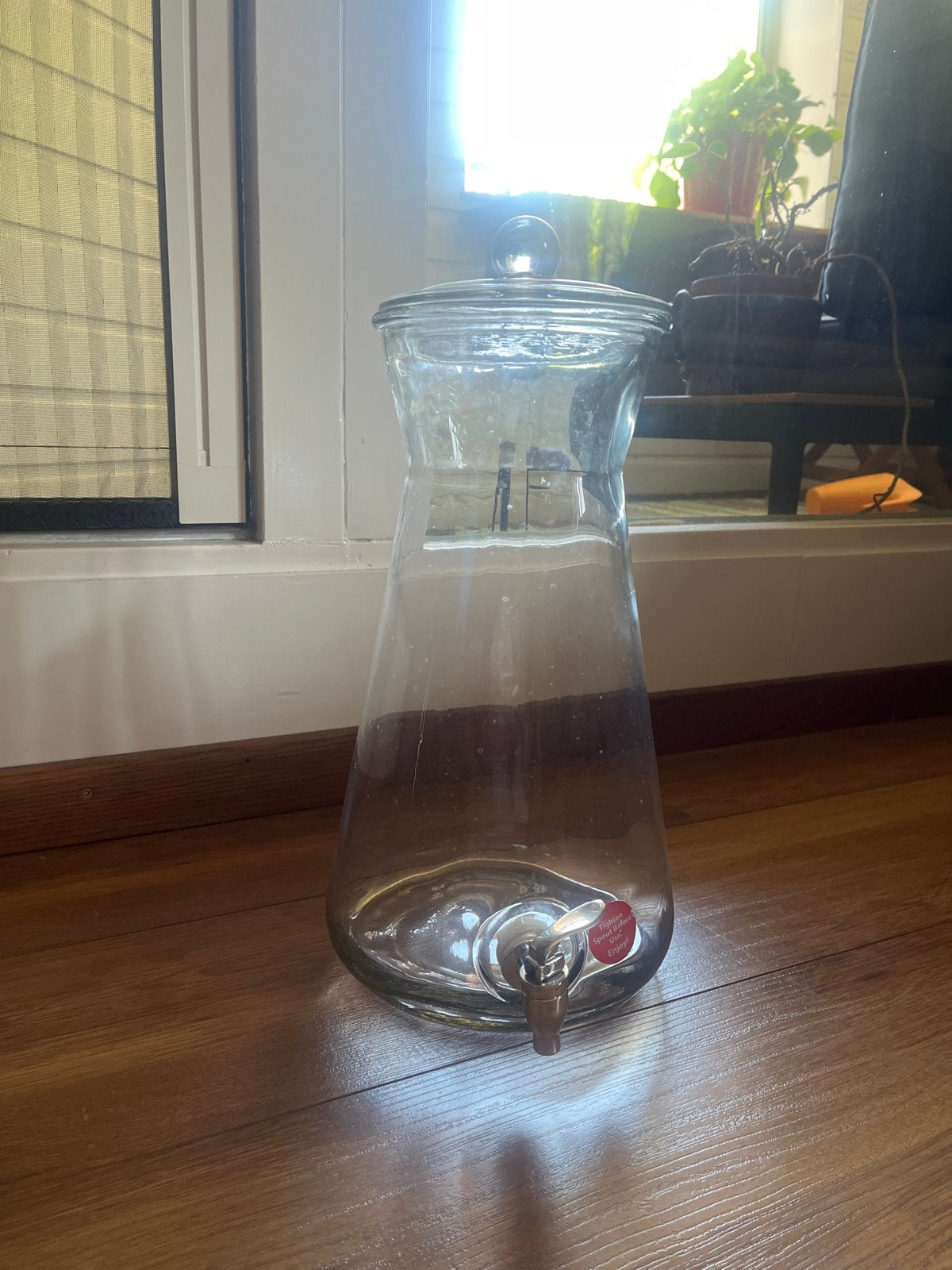 Glazen drankdispenser met kraantje, Ophalen, Transparant, Met deksel, Glas