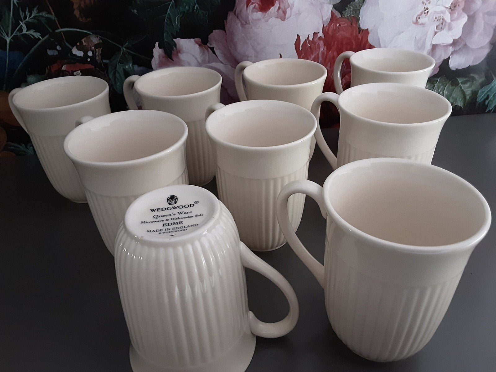 wedgwood Edme hoge bekers 11cm in Nieuwstaat Per stuk, Ophalen, Zo goed als nieuw, Aardewerk, Kop(pen) en/of Schotel(s)