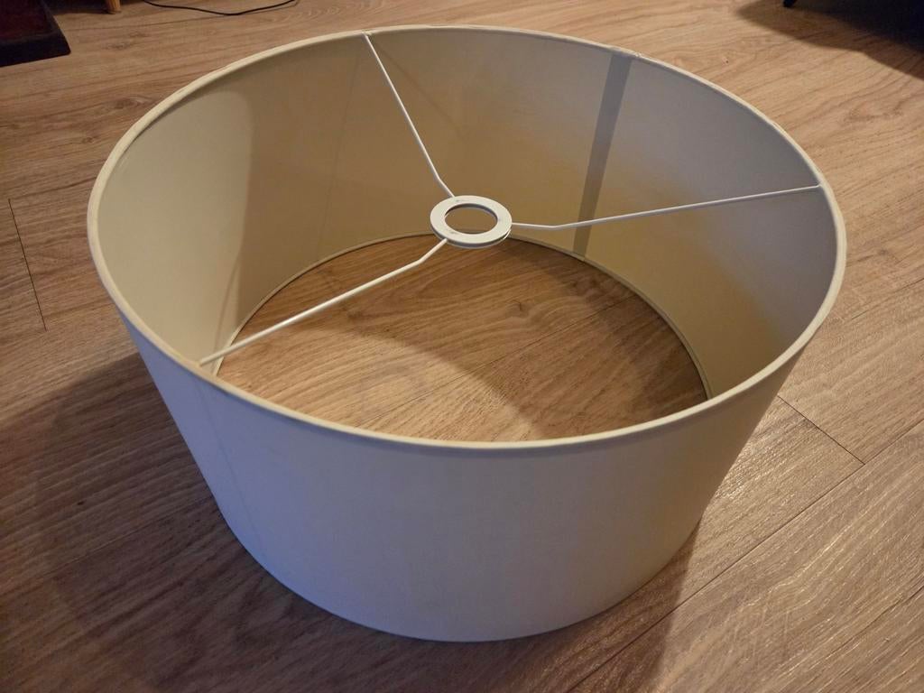 Ronde Lampenkap, Ophalen, Gebruikt, Crème, Rond