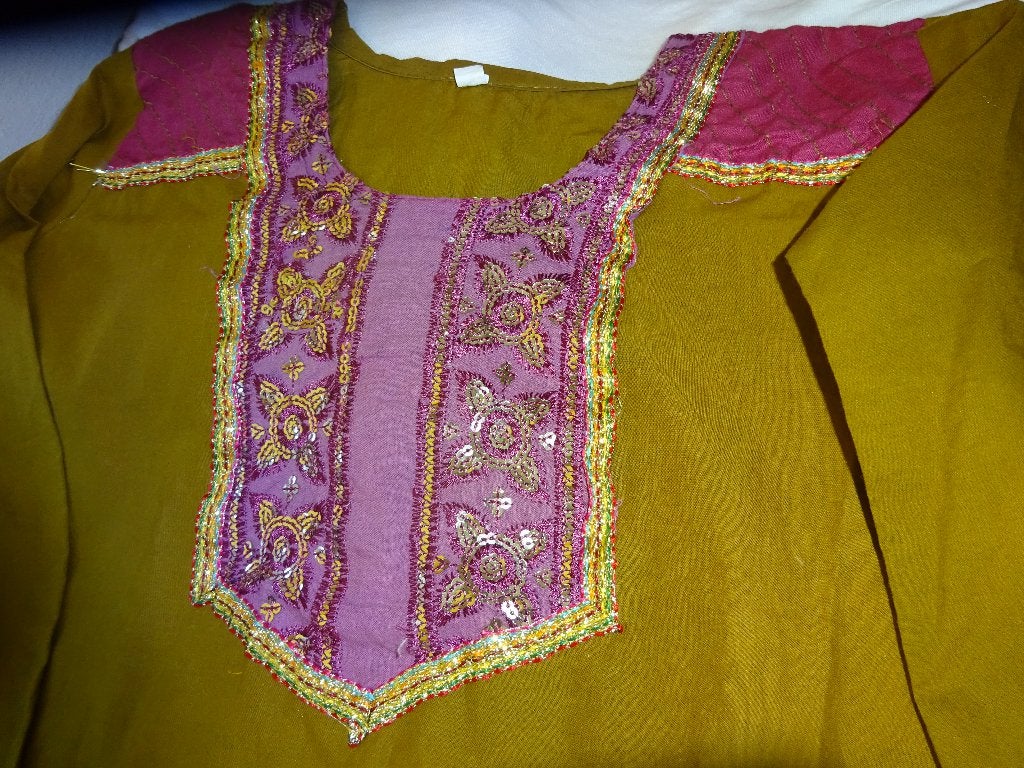 blouse van katoen, Ophalen, Gedragen, Maat 38/40 (M), Groen