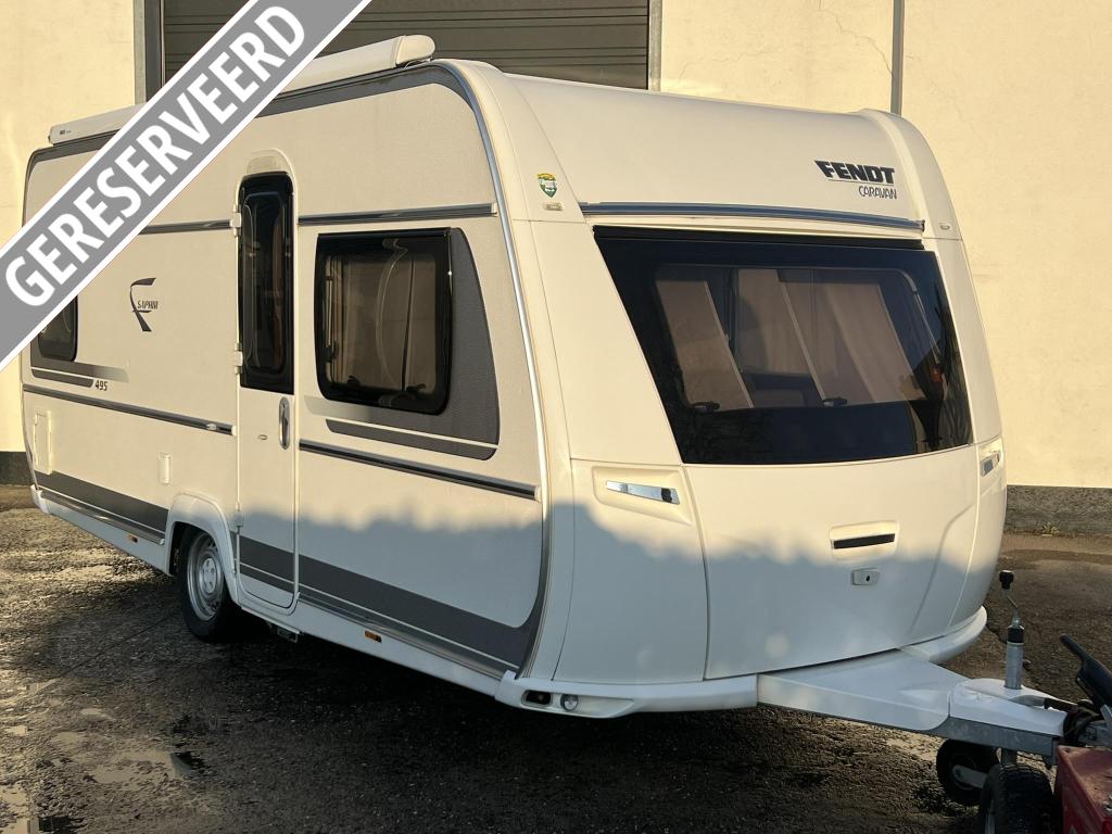 Fendt Saphir 495 SF - Mover - Thuleluifel, ATC systeem, Caravans en Kamperen, Caravans, Rondzit, Schokbreker, Bedrijf, Overige typen