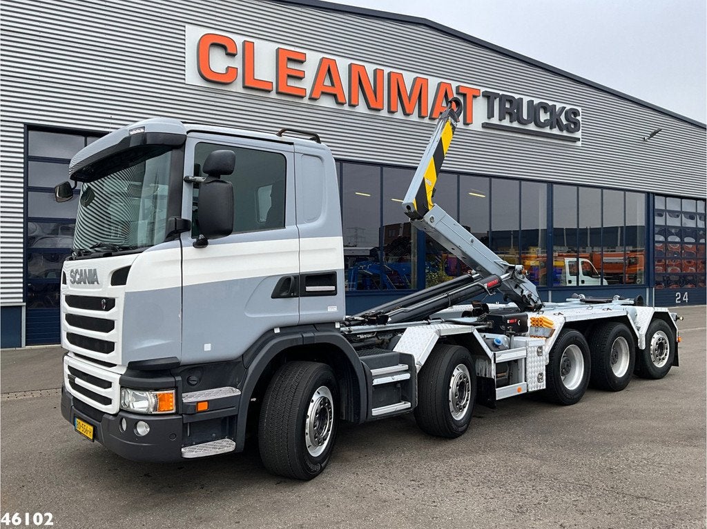 Scania G 490 10x4 Euro 6 Retarder Hiab 26 Ton haakarmsysteem, Automaat, Euro 6, Scania, 2 stoelen