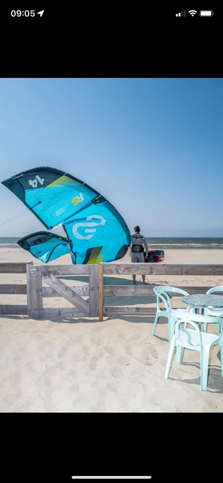 Complete Eleveight RS beginners kiteset ook voor ervaren, Watersport en Boten, Kitesurf-set, Twintip, Ophalen of Verzenden, Zo goed als nieuw