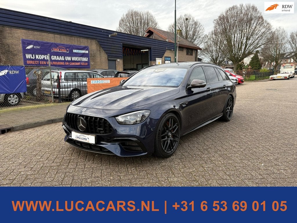 Mercedes-Benz E-klasse Estate AMG 63 S 4MATIC Premium Plus K, Auto's, Automaat, Gebruikt, Vierwielaandrijving, Automatische klimaatregeling