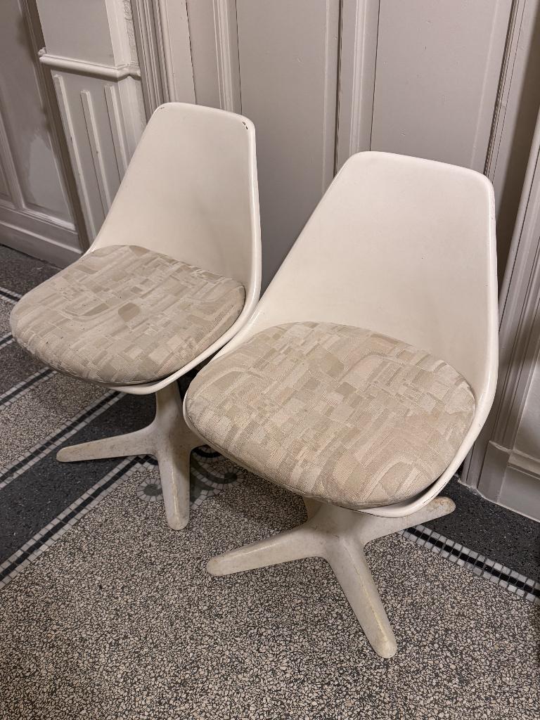 2 Arkana stoelen, Ophalen, Twee, Wit, Gebruikt