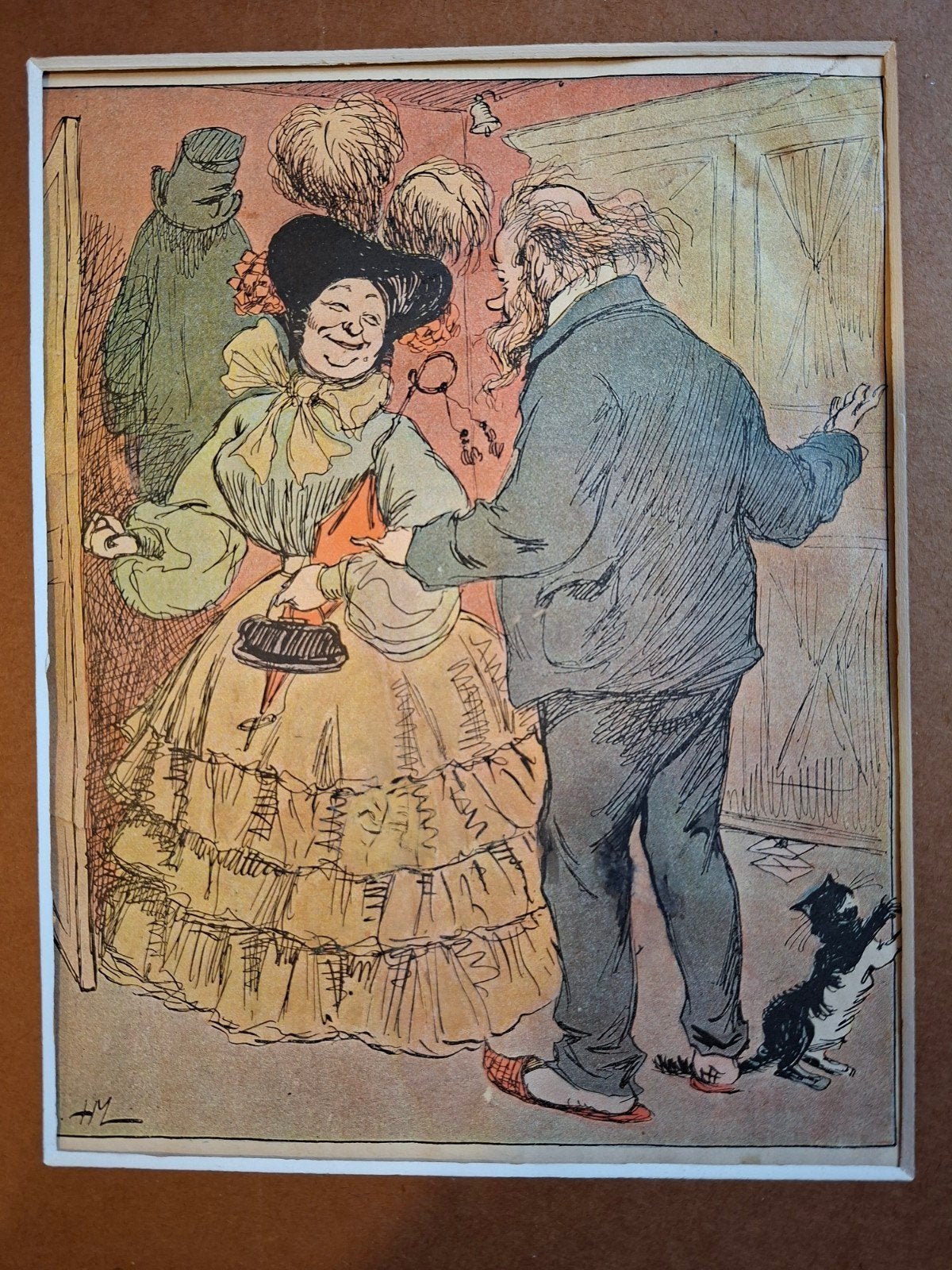Originele Franse Spotprent Le Journal Amusant (27 aug. 1904), Antiek en Kunst, Kunst | Tekeningen en Foto's, Ophalen