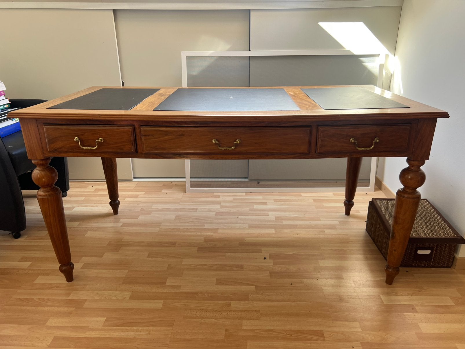 Bureau hardhout, Huis en Inrichting, Ophalen, Gebruikt
