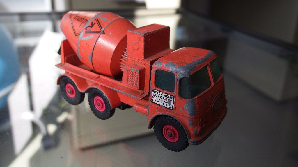 Matchbox Kingsize K-13 Ready-Mix Truck 1/43 (1967-1970), Ophalen of Verzenden, Gebruikt, Bus of Vrachtwagen, Matchbox