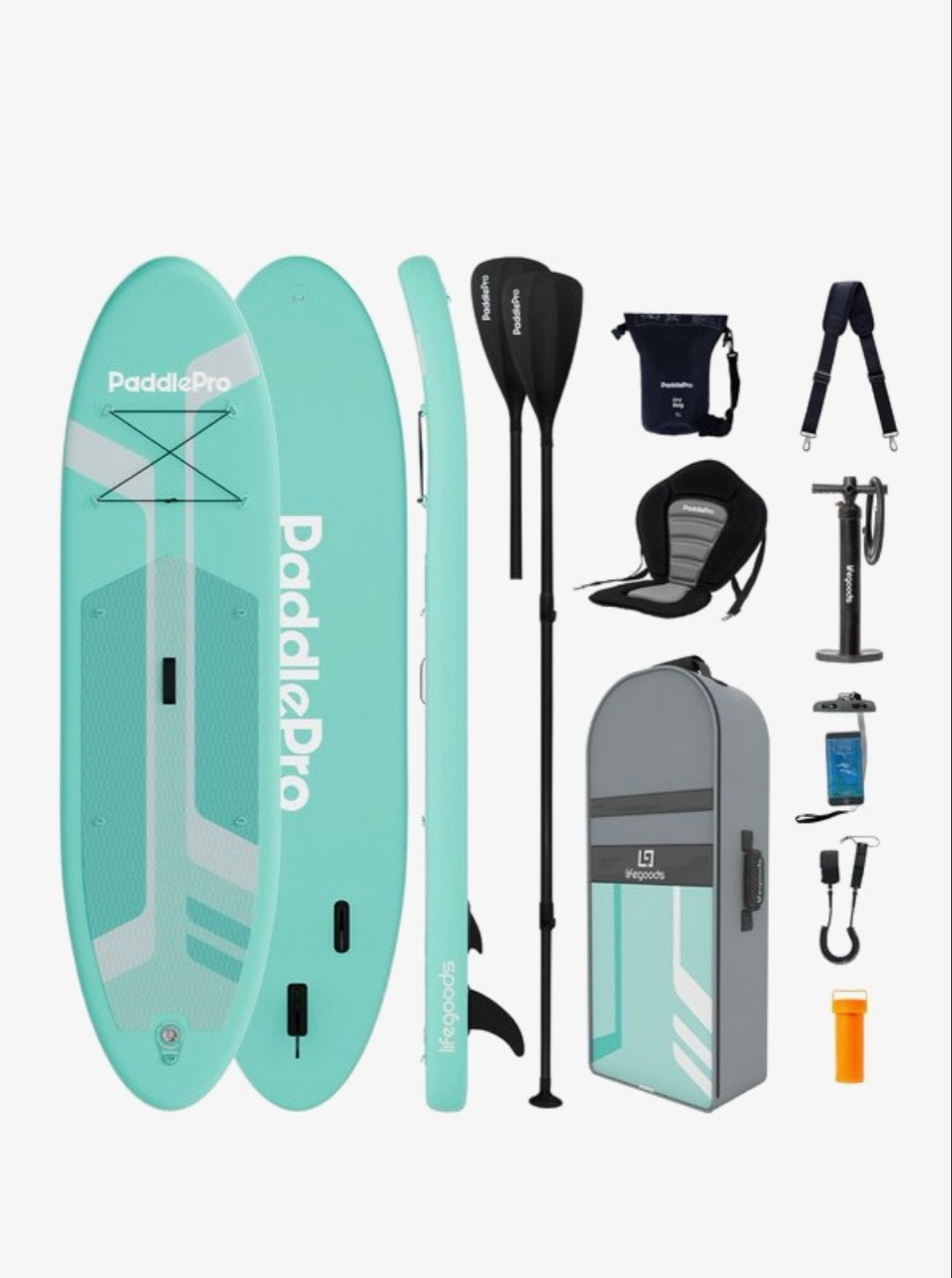 PaddlePro SUP-board met complete accessoireset, Watersport en Boten, Suppen, Ophalen, Zo goed als nieuw, SUP-boards