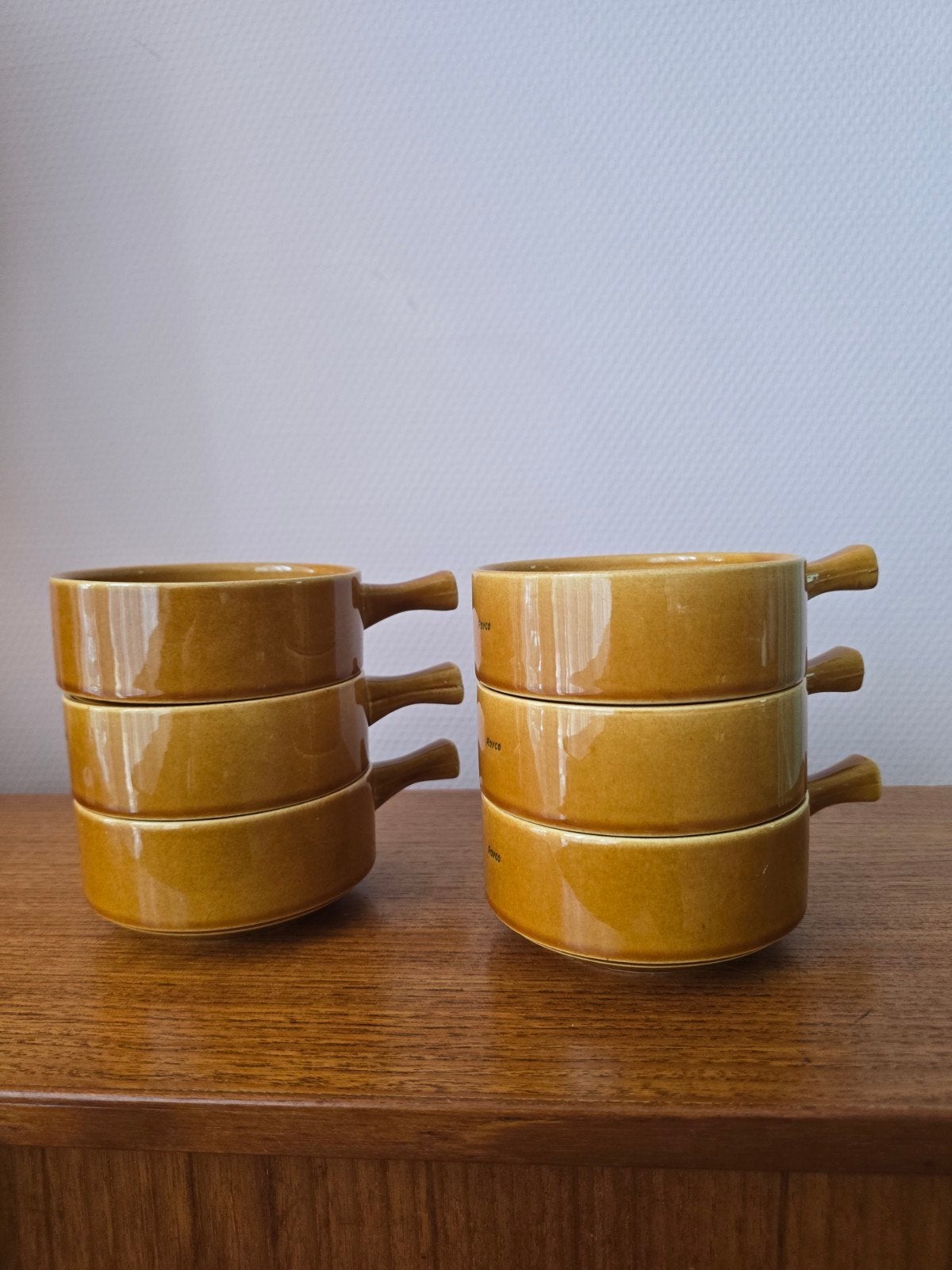 Set van 6 Royal Sphinx Royco soepkoppen - Jaren '70 vintage, Ophalen of Verzenden