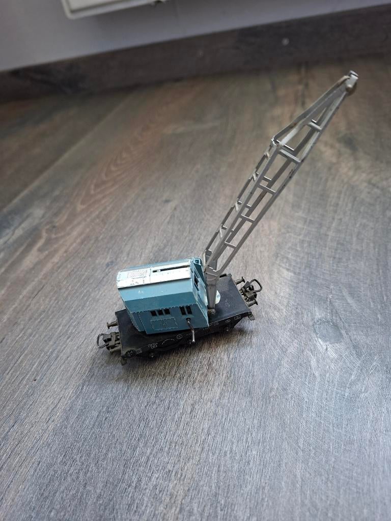 Marklin kraanwagen licht blauw, Hobby en Vrije tijd, Ophalen, Wisselstroom, Wagon, Märklin