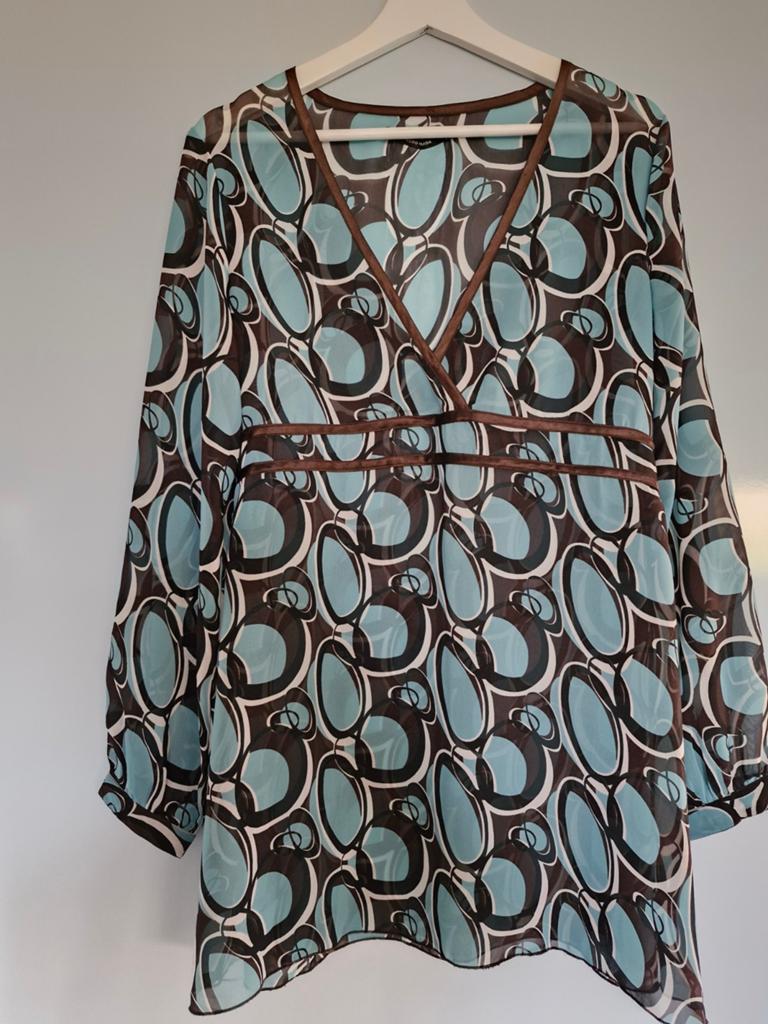 Vero moda blouse / tuniek turquoise mt. L, Vero Moda, Ophalen of Verzenden, Zo goed als nieuw