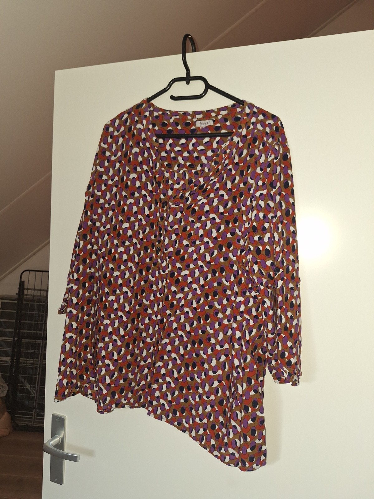 Paprika Blouse met Lange Mouwen en Print, Meerkleurig, Maat 46/48 (XL) of groter, Ophalen of Verzenden, Paprika