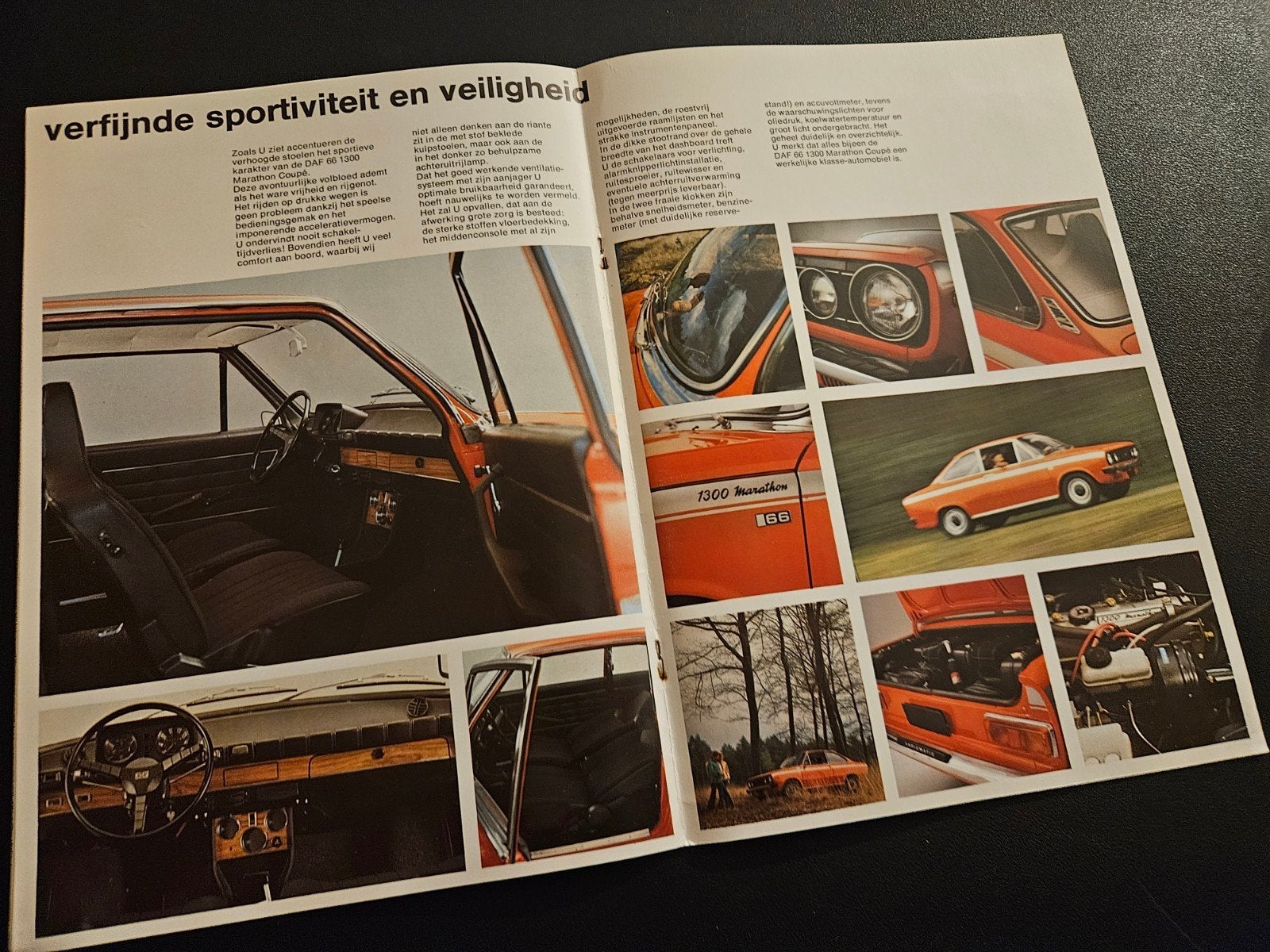 Brochure Daf 66 1300 Marathon 1973, Ophalen of Verzenden, Zo goed als nieuw, Overige merken