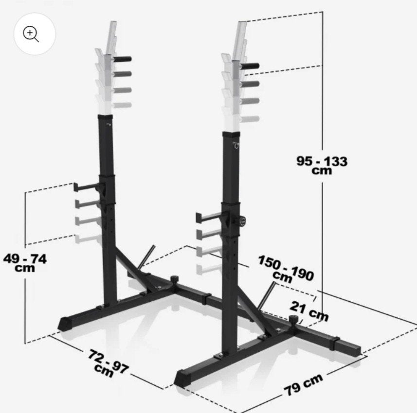 Squatrack in goede staat - Verstelbaar en stevig, Sport en Fitness, Fitnessmaterialen, Ophalen