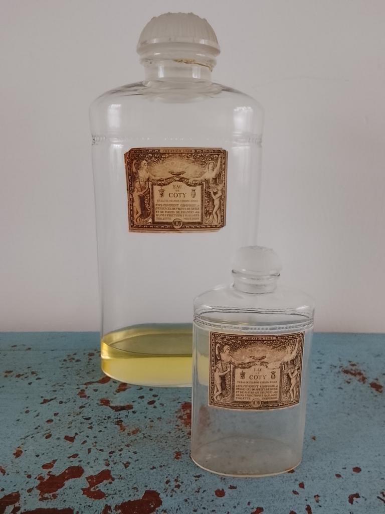 Eau de coty vintage lalique flacons, Ophalen of Verzenden, Parfumfles